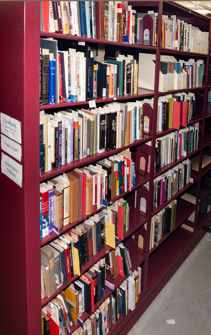 Bookshelf in the Clarke Historical Library