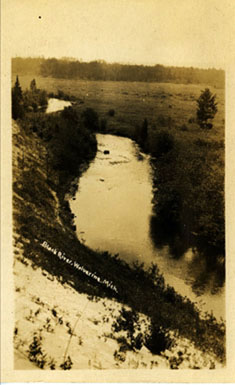 Black River near Wolverine, Michigan, ca 1920  Image Courtesy of Clarke Historical Library