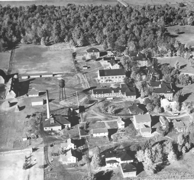Arial view of Native American School