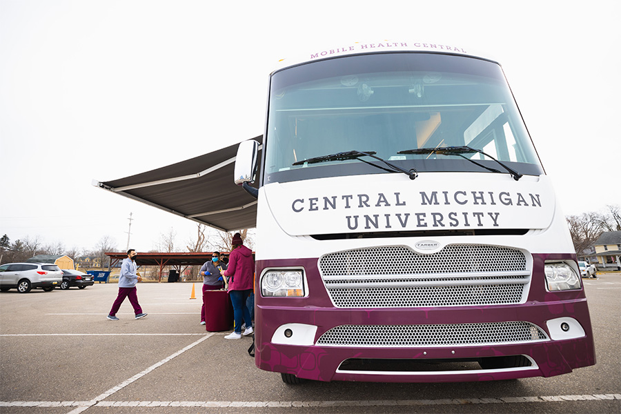 mobile health central bus
