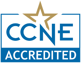 CCNE Logo The Commission on Collegiate Nursing Education Accreditation Logo