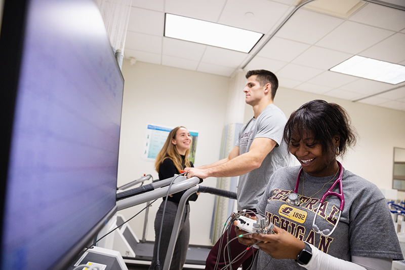 Exercise Science Students gaining hands on learning experience