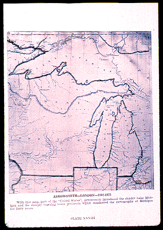 British map that was created while exploring North America