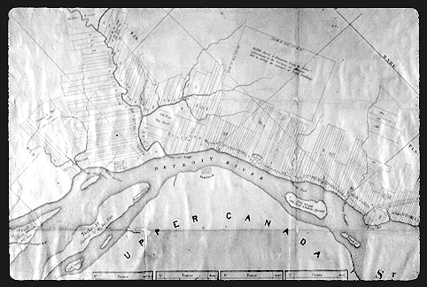 Map of the Detroit River