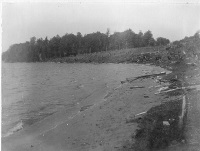 Waterfront of the Hemingway's property at Walloon Lake, 1898  Image courtesy of Jim Sanford and Clarke Historical Library