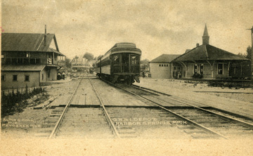 Harbor Springs railroad station Image courtesy of Clarke Historical Library
