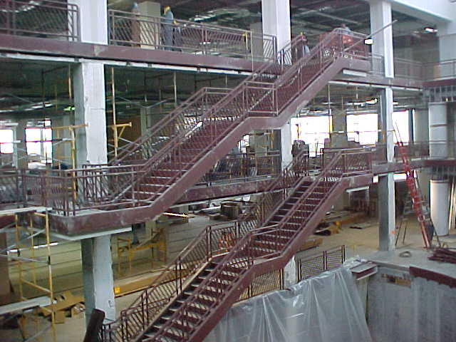 Interior construction image of Park Library.