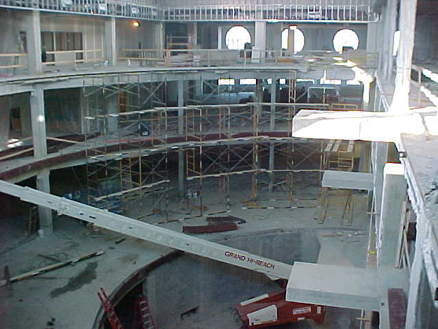 Interior construction image of Park Library