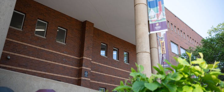 Exterior of the Park Library on the North side.