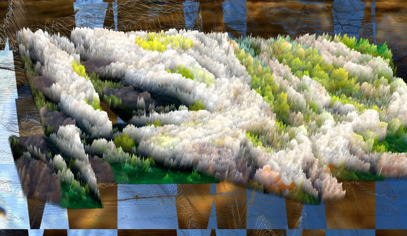 Eric Souther, Still from video of No Time of Deep Time, 2025