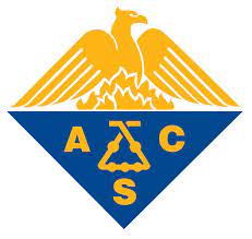 acs logo with the letters acs sitting within a blue traingle on the bottom, and a yellow bird on top.