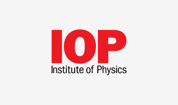 Red letters IOP with Institute of Physics typed out in black under the red letters