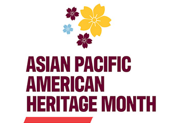 Flowers with the words Asian Pacific American Heritage Month