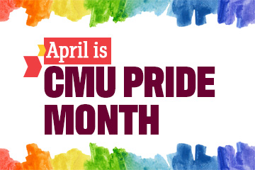 Decorative Watercolor Rainbow in celebration of CMU Pride Month