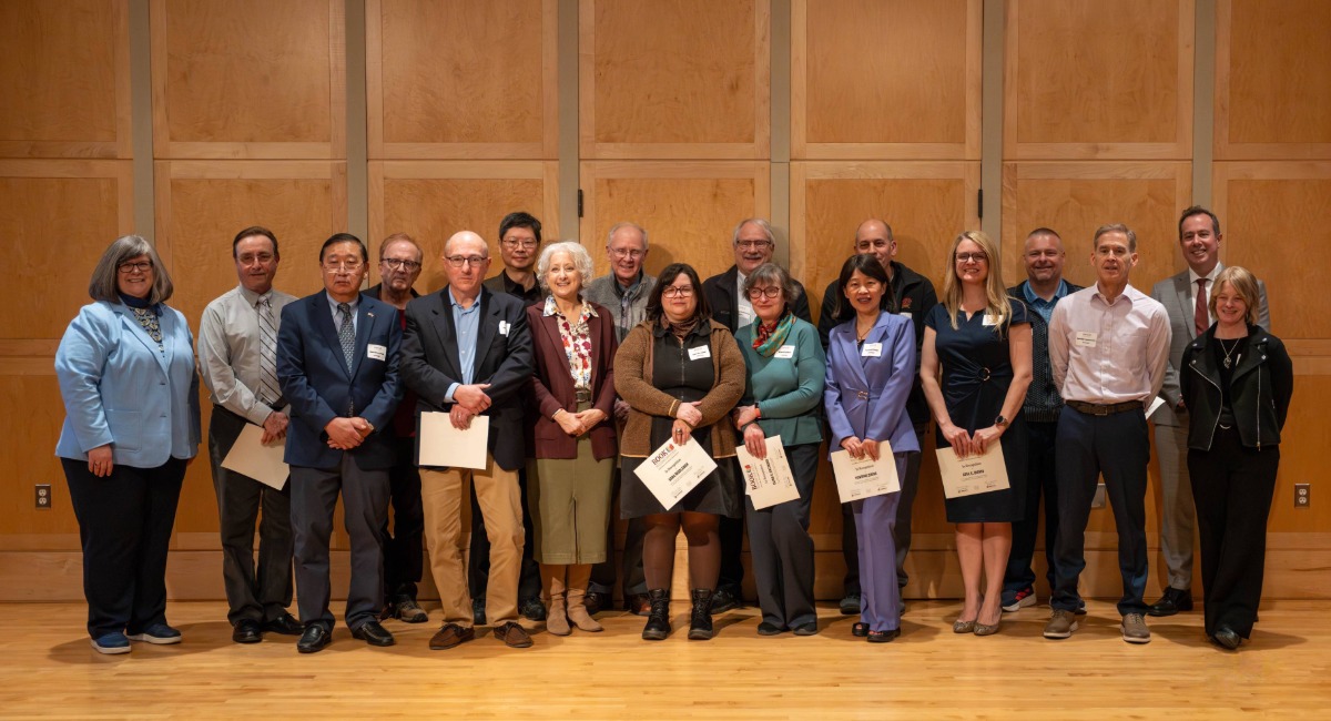 Group of participants from the Book Recognition Event at Central Michigan University.