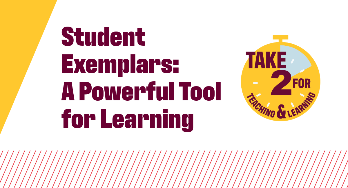 Exemplar Tool Example Take 2 for Teaching and Learning - Student Exemplars: A Powerful Tool ...