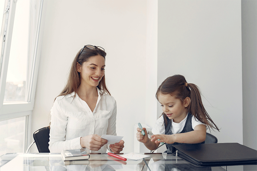 Picture of a mother and child