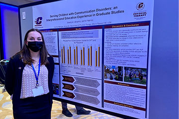 Jocelynn Venema with poster