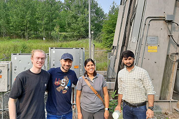 A group of people posing for a photo.