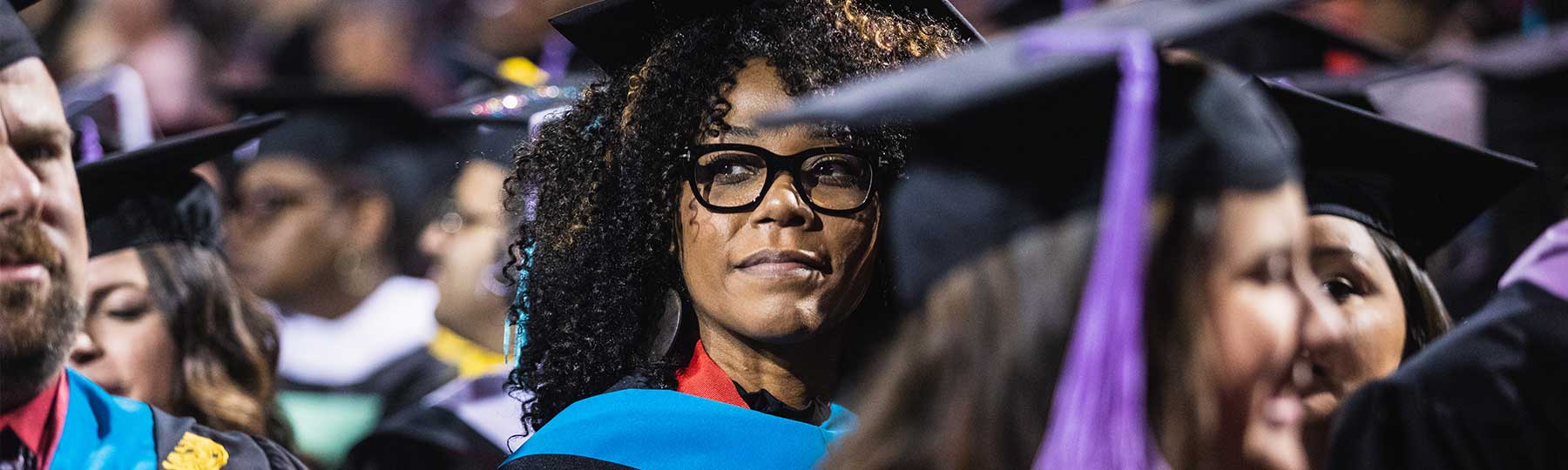 Graduate student at graduation