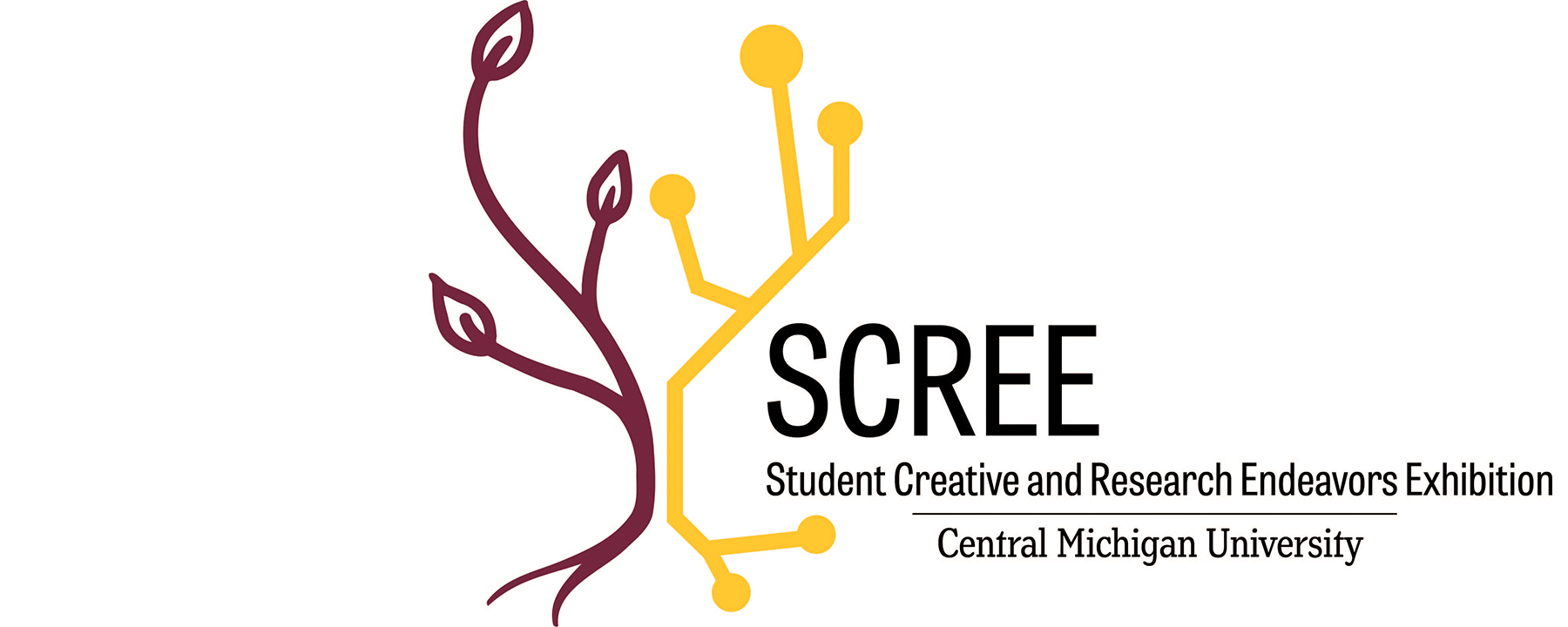 Student Creative and Research Endeavors Exhibition (SCREE) Logo.