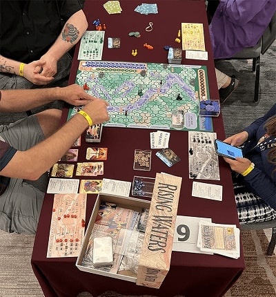 View of game play at convention