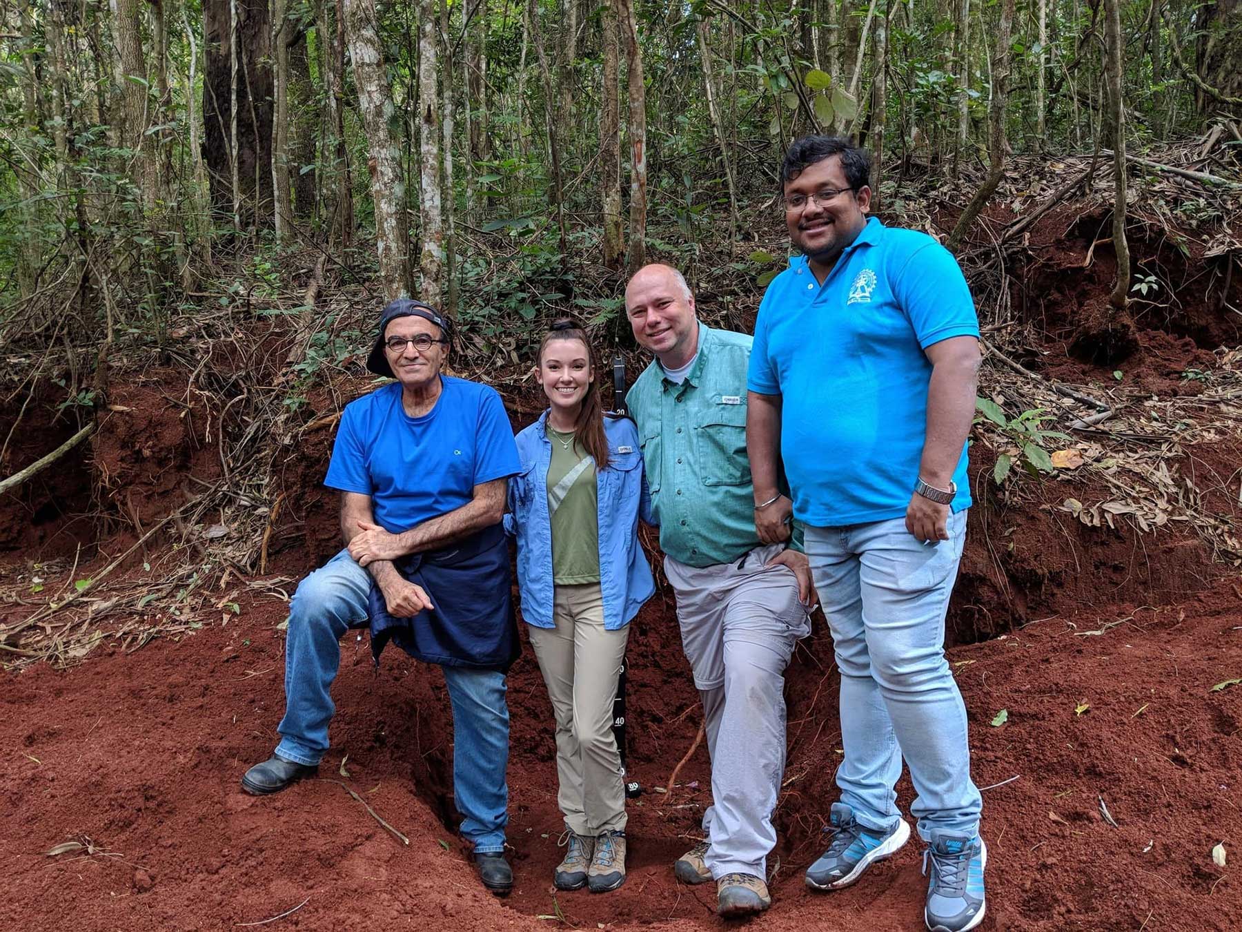 Soil profile description in Labras, Brazil.