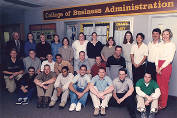 Historic group photo of students in the SAP University Alliance Program