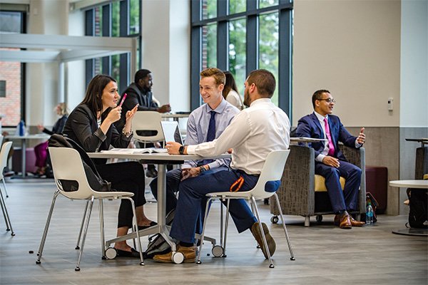 Students in discussion in Grawn Hall