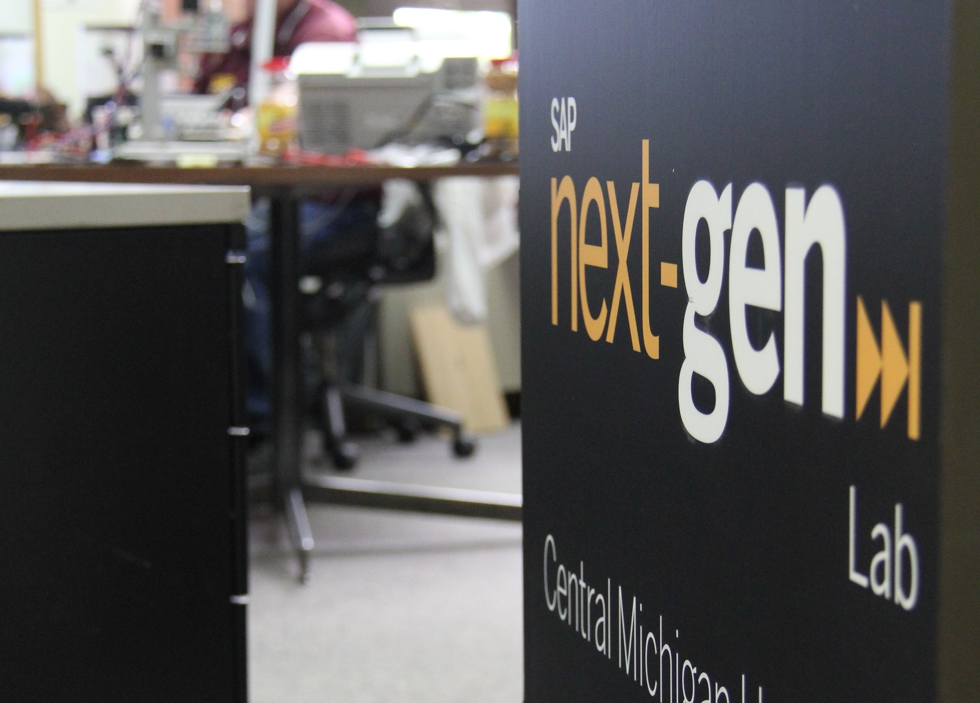 Doorway to the Central Michigan University SAP NextGen Lab