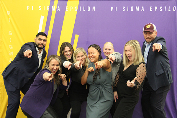 A group of students posing for a photo