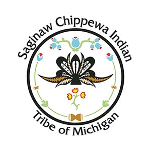 The Saginaw Chippewa Indian Tribe of Michigan logo.