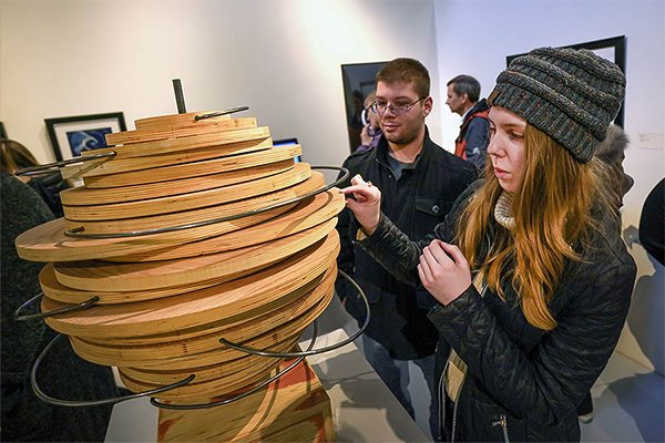 Students in the Art Gallery