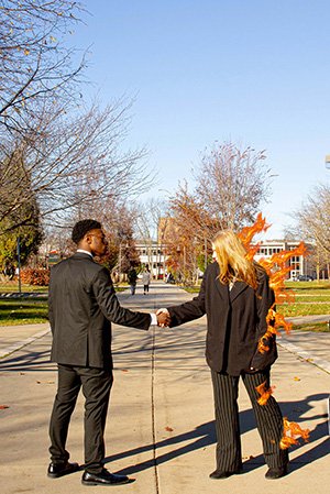 FALL 2023 BAA exhibition poster entilted Diverse Duo