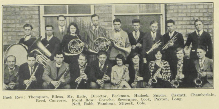 School of Music Band 1928-29