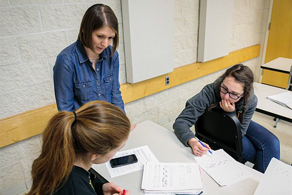A picture of students working on Music Theory