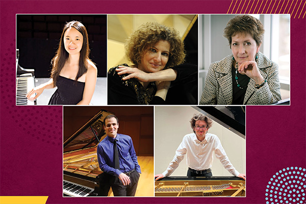 A promotional picture of Zhao Wang, Alexandra Mascolo-David, Adrienne Wiley, Alejandro Alejandro Avila Alvarez, and Matteo Generani