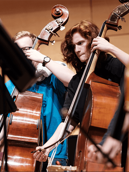 Orchestra Rehearsal at Staples Family Concert Hall