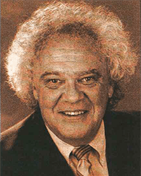 Headshot of Russell L Herron, a greyscale newspaper clipping