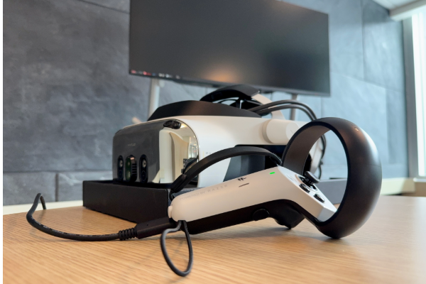 Close up image of the VR Varjo Headset.