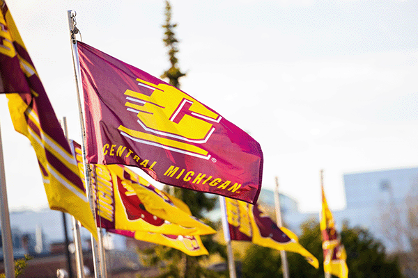 Central Michigan University Campus Flags