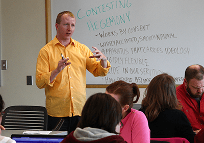Faculty member in the classroom