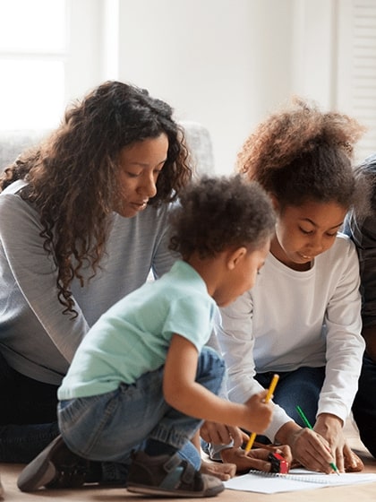 Family spending time together