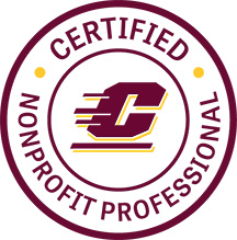 20260127_Certified_Nonprofit_Professional_Spirit_Mark_216x219 Action C logo in middle with the words Certified Nonprofit Professional written in a circle around it.