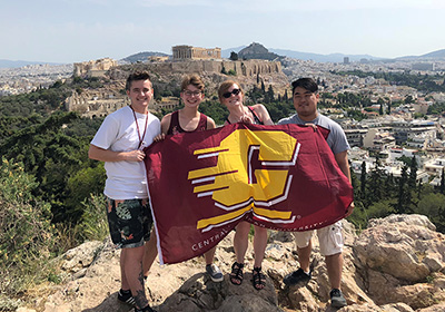 Political Science students study abroad in Greece