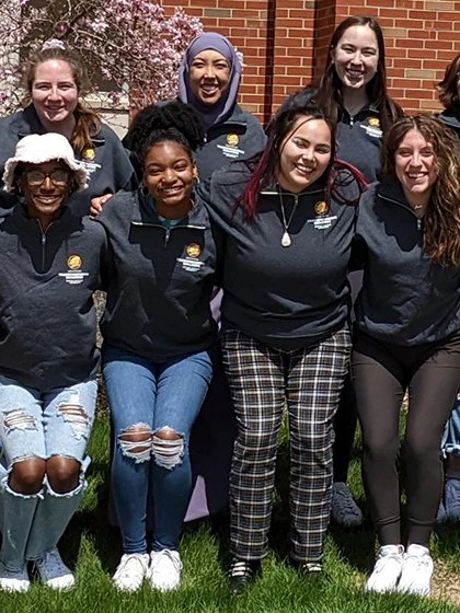 Group shot of Intergroup Relations and Justice students