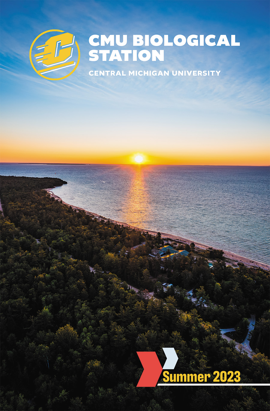 Sunrise over the CMU Biological Station on Beaver Island