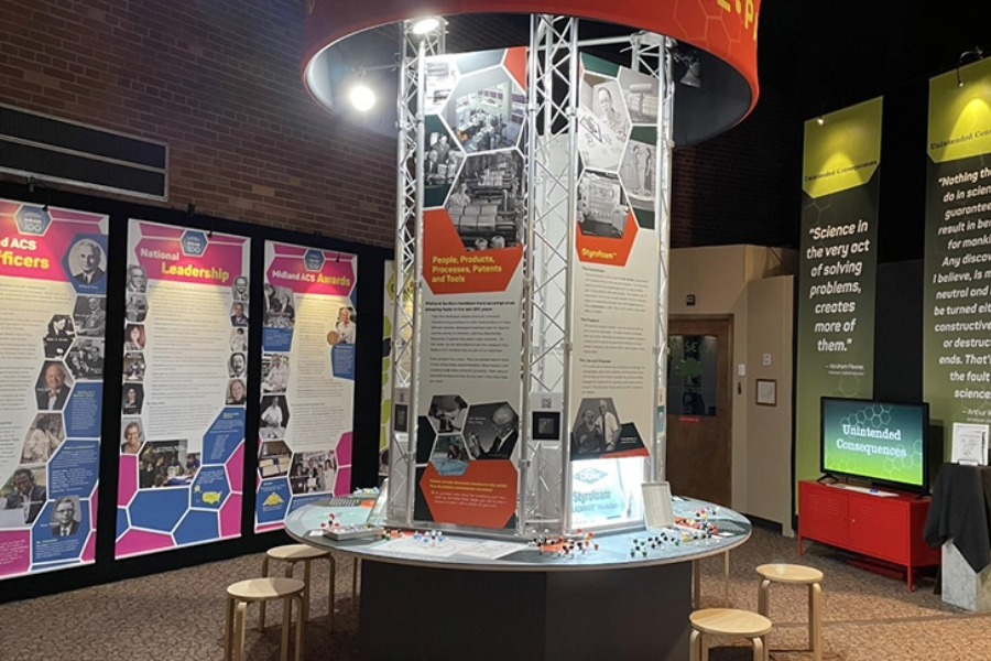 An interactive museum exhibit prepared by the American Chemical Society