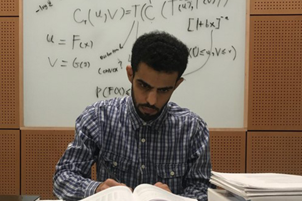 Statistics graduate student completing problem