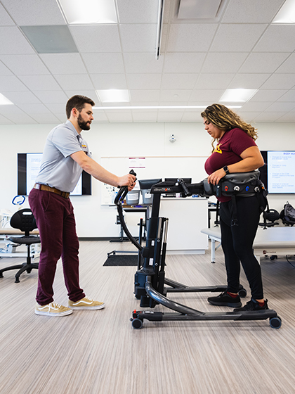 College of Health Professions Students in Physical Therapy Lab